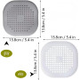 2Pcs Protection de Drain de Silicone, Filtre Evier de Cuisine avec Ventouse, Filtre de Couverture de Drain de Baignoire, Filtre 