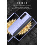 COQUE de téléphone Portable à Bracelet en Cuir Ultra-Mince, Support portatif Anti-Chute et Anti-Choc pour Honor Magic V2-Bleu