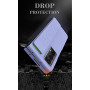 COQUE de téléphone Portable à Bracelet en Cuir Ultra-Mince, Support portatif Anti-Chute et Anti-Choc pour Honor Magic V2-Bleu