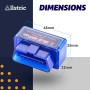 Allstric® Obd2 Diagnostic Voiture Multimarque. Elm 327 Outils Diagnostics système Moteur OBD-II. OBD2 Bluetooth Original pour Di