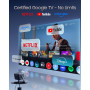Dangbei 4K Vidéoprojecteur avec Google TV & Netflix, 2000 Lumens ISO, Stand intégré, 3D, Auto Keystone/Focus, Vidéoprojecteur Ho