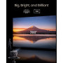 Dangbei 4K Vidéoprojecteur avec Google TV & Netflix, 2000 Lumens ISO, Stand intégré, 3D, Auto Keystone/Focus, Vidéoprojecteur Ho