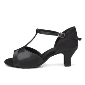 HIPPOSEUS Chaussures de Danse Latine pour Femmes avec Bride en T pour la Danse de Salon la Salsa et la Bachata