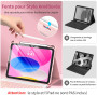 GAOJIE Coque Clavier pour iPad 11e Génération A16 2025/10e Génération 10,9 Pouces 2022, Coque de Protection avec Porte-Crayon, A