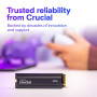 Crucial P310 PS5 SSD 1To PCIe Gen4 NVMe M.2 avec Dissipateur, Jusqu’à 7.100 Mo/s, Compatible avec PlayStation 5, Ordinateur de B