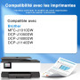 LC421XL Cartouches d'encre 8 Pack Compatible pour Brother LC421 LC421XL Cartouche pour Brother DCP-J1050DW DCP-J1140DW MFC-J1010
