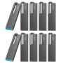JOIOT 16Go Clé USB 3.0 Lot de 10 Clef USB Métal Imperméable Flash Drive Clés USB 16 Go pour PC, Ordinateur Portable, Stockage de