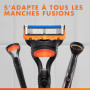 Gillette Recharges De Rasoir Fusion5 Pour Hommes, Pack De 20, AUTHENTIQUES, Cartouches Avec Bande Lubrifiante Et 5 Lames Pour Un