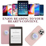 KIRZAX Accessoire Kindle Grip Téléphone, Support Magnétique à Design Cœur avec Poignée Pliante pour Smartphone/Tablet/Kindle
