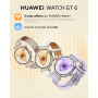 HUAWEI Watch GT 6 GPS 46mm Montres connectées, Écran AMOLED de 1,47 Pouce, Jusqu'à 21 Jours d'autonomie, Cyclisme de Niveau Prof