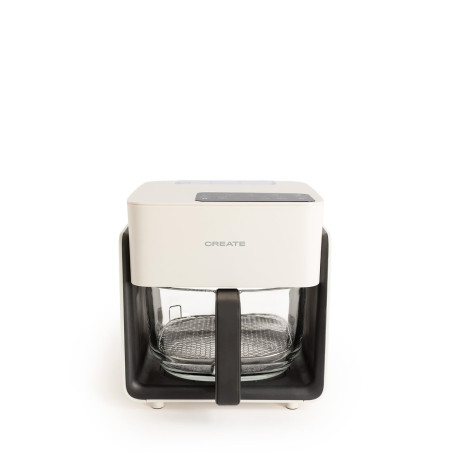 CREATE/AIR FRYER STUDIO CRYSTAL/Friteuse sans huile 4,2 L avec vaporisateur d’eau blanc cassé/Capacité 5-6 portions, 6 programme