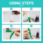EIHI 10 Pièces Stick Inhalateur pour Huiles Essentielles Nez, Bonne Hygroscopique, Tubes Inhalateurs Réutilisable Plastiques Vid