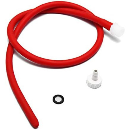 Honfitat Tube de Lavement Long de 50/100/150 cm Nettoyeur Douche Buse en Silicone Souple Latex Nettoyage Tube en Silicone - 150 