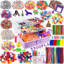 Purpledi 3300+ Pièces Kit Bricolage Enfants, DIY Activité Manuelle Enfant Feutrine Loisir Creatif, DIY Activité Manuelle Loisir 