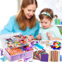 Purpledi 3300+ Pièces Kit Bricolage Enfants, DIY Activité Manuelle Enfant Feutrine Loisir Creatif, DIY Activité Manuelle Loisir 