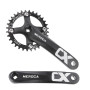 Pédalier VTT, Pédalier MTB à cône carré avec Bras de 170mm 104 BCD, Compatible avec Les vélos Mono-Vitesse et Les vélos 8/9/10/1
