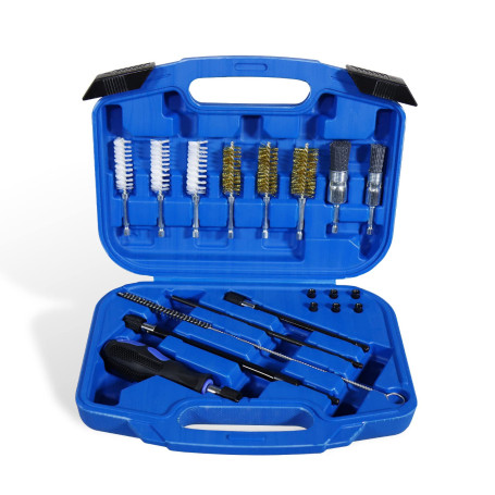 CCLIFE 19 pcs Nettoyage de Siege injecteur et de l'arbre de l'injecteur kit de Nettoyage d'injecteur, Elimine Facilement la Roui