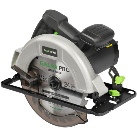 Scie Circulaire 1400W GALAX PRO, Scie Circulaire pour le bois, 6000 RPM, Profondeur de Coupe Max: 62 mm (90°) et 48 mm (45°), mo