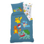 Pokémon Power Parure de lit Enfant | 100% Coton | Oeko-TEX | Housse de Couette 140x200 cm + Taie d'oreiller 63x63 cm | Imprimé R