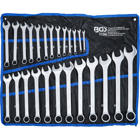 BGS 1196 - Jeu de clés mixtes - 6-32 mm - 25 pièces