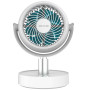Cecotec - Ventilateur de Bureau EnergySilence 800 Cyclone Desk Portable - 10 W, Diamètre 25 cm, Batterie de 4000 mAh, 5 Vitesses