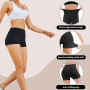 Shorty Taille Haute pour Femme, Mini Short Femme Extensible Anti-Frottement, Hot Pant pour Yoga Gym Cycliste Sport