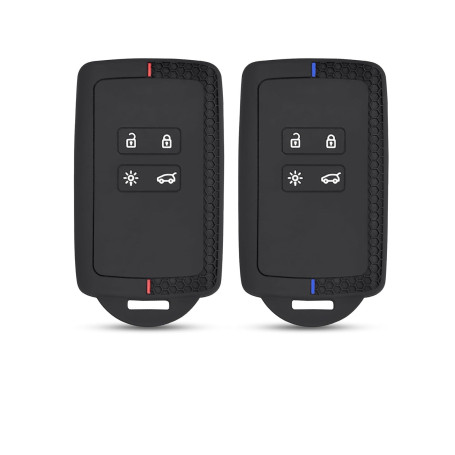 EcoJozon Lot de 2 Coques Clé Voiture pour Renault - Étui Carte Protecteur Clé Anti-Rayures avec pour Clio Megane Koleos Kadjar K