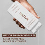 Native - Gel Douche Femme et Homme - Sans Parfums Artificiels ni Huiles Minérales - Savon Corporel Noix de Coco et Vanille - Net