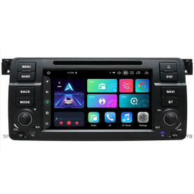 Android 14 Autoradio pour BMW E46 M3 Rover 75 MG ZT 1999-2005 avec sans Fil carplay Android Auto, 7 Pouces 1280 * 720P IPS écran