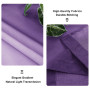 XWZO Lot de 2 rideaux en voile avec œillets - Dégradé de couleurs - Pour chambre à coucher et salon - Avec embrasses - 245 x 140
