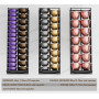 Le tiroir HFHOME peut contenir 90 dosettes Vertuo, organisateur de dosettes N à 3 niveaux, support de rangement de capsules de c