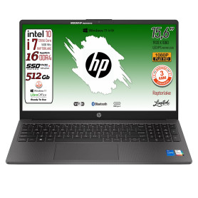 HP 250 G10, PC portable CPU Intel Core i7-1355U 13th 10Core, jusqu'à 5 GHz, RAM 16 Go, SSD Pci 512 Go, écran 15,6" ips FHD, Wi-F