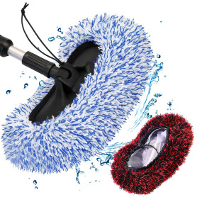 2 Housse de Brosse de Lavage Premium, Nettoyage Voiture Douce et Délicate, sans Rayures, Bien Absorption d'eau et Rétention de M