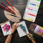 HIFORNY Lot de 125 crayons de couleur pour adultes - 120 crayons de couleur avec extras - Noyau souple - Fournitures d'art pour 