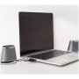 Amazon Basics Haut-parleurs stéréo 2.0 pour PC ou ordinateur portable, entrée auxiliaire 3,5 mm, alimentation USB, 1 paire, Arge