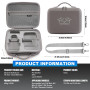 Veftsvy Drone Étui pour DJI Mini 4K, Sac de Transport Portable pour DJI Mini 4K/Mini 2/Mini 2 SE, Imperméable Pochette Drone, po