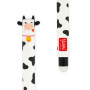 Legami - Set of 4 Farm Sweet Farm Erasable Gel Pens, Stylos à encre thermosensible effaçable, noir, rose, vert, rouge, efface sa