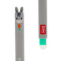 Legami - Set of 4 Farm Sweet Farm Erasable Gel Pens, Stylos à encre thermosensible effaçable, noir, rose, vert, rouge, efface sa