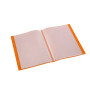 Viquel - Porte vues 160 vues A4 - Reliure personnalisable - Pochettes lisses et transparentes - Essentiel recycle - Orange