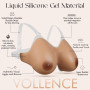 Vollence Sangle en Silicone Formes de Seins Faux Seins Prothèse pour Patient de Mastectomie Travesti Femmes Trans Cancer Cosplay