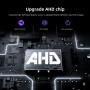 Podofo caméra de recul de voiture AHD Ultra HD Version nocturne étanche 158° pour autoradio Android (format P)