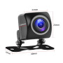 Podofo caméra de recul de voiture AHD Ultra HD Version nocturne étanche 158° pour autoradio Android (format P)