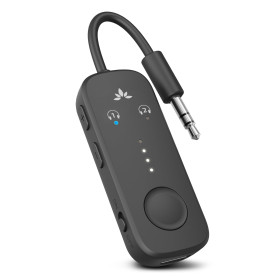 Avantree Relay – Adaptateur Bluetooth 5.3 pour Avion avec Qualcomm aptX Adaptive, 2 AirPods/Casques Pris en Charge, 20 H d’Auton