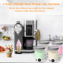 NiuBeBe Lot de 4 Récipients Compatibles pour Ninja Swirl CREAMi - Rechange avec les Sorbetières Ninja Creami NC701 et NC700 - Sa