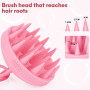Alyvisun Brosse Massage Cuir Chevelu, Brosse en Silicone Douce pour la Relaxation et la Propreté de la Tête, Exfoliation pour le
