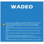 WADEO Lot de 2 Supports de Drap de Lit Réglables avec Clips et Bretelles - Tendeurs Réglables en Croix pour Drap-Housse - Compat