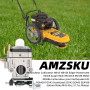AMZSKU Carburateur Debroussailleuse 52cc 49cc 43cc Carbu Kit avec Joint, Tuyau, Bougie d'allumage et Filtre à Essence