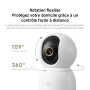 XIAOMI Smart Camera C701 4K Ultra HD, Vision à 360°, Audio bidirectionnel, Vision Nocturne Infrarouge, Wi-FI 6 Double Bande