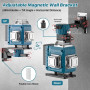 Kevsuvqin Niveau Laser avec Trepied 4 x 360°, 4D 16 Lignes Laser Chantier avec 2 x 3000mAh Batterie & Affichage LED, Niveau Lase