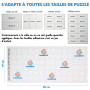 Colle Puzzle 1000/2000 pièces-Accesoire Fixation Murale sans Cadre-Vidéo tutoriel en français-Feuilles adhesives-Convient aux Ad